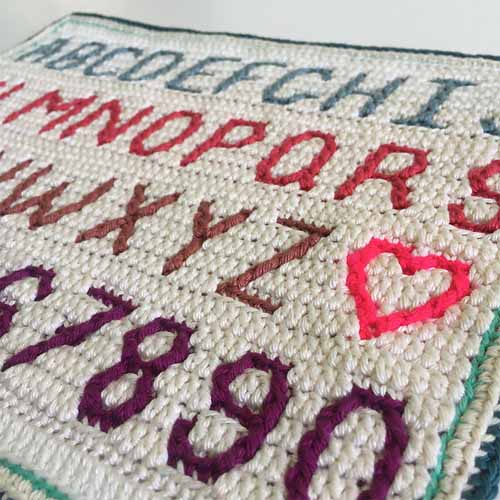 Alphabet Mosaic Crochet August 6 Wednesday