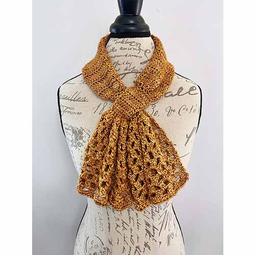 One-Skein Crochet Keyhole Scarf March 10 Tuesday