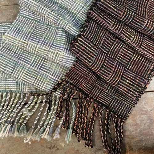 Stained Glass Log Cabin Scarf on the Rigid Heddle Loom Oct. 10-11