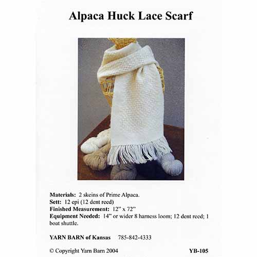 Huck Scarf Pattern Leaflet