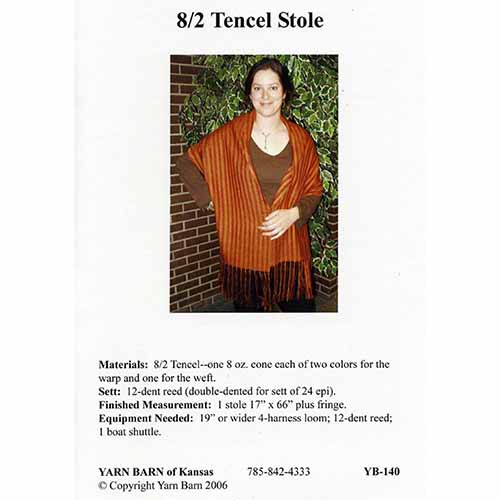 8/2 Tencel Stole Pattern Leaflet