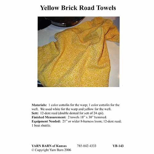 Yellow Brick Road Towels Pattern Leaflet
