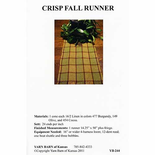 Crisp Fall Runner Pattern Leaflet
