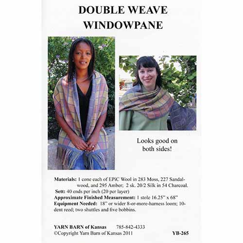 Doubleweave Window Pane Pattern Leaflet