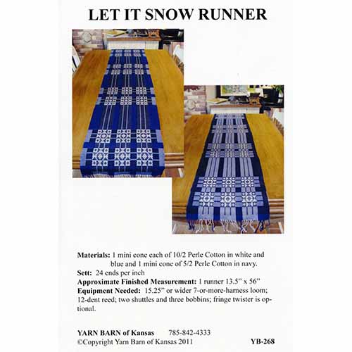 Let It Snow Runner Pattern Leaflet
