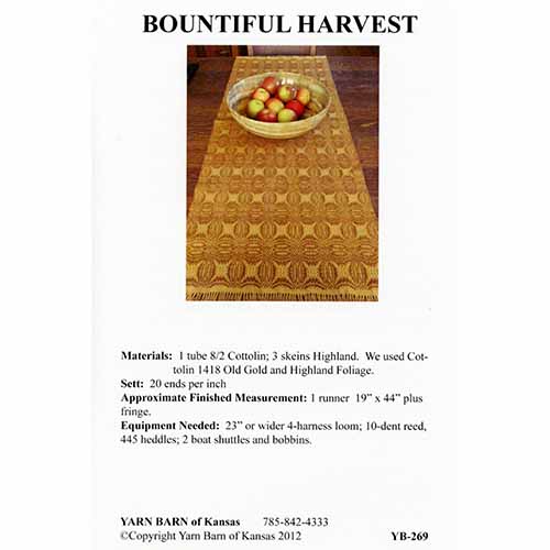 Bountiful Harvest Pattern Leaflet
