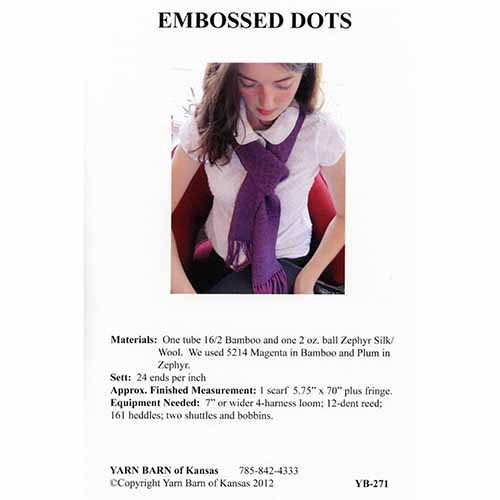 Embossed Dots Pattern Leaflet