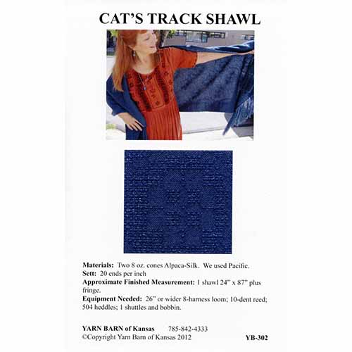 Cat's Track Shawl Pattern Leaflet