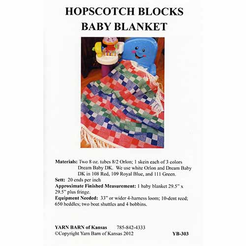 Hopscotch Blocks Blanket Pattern Leaflet