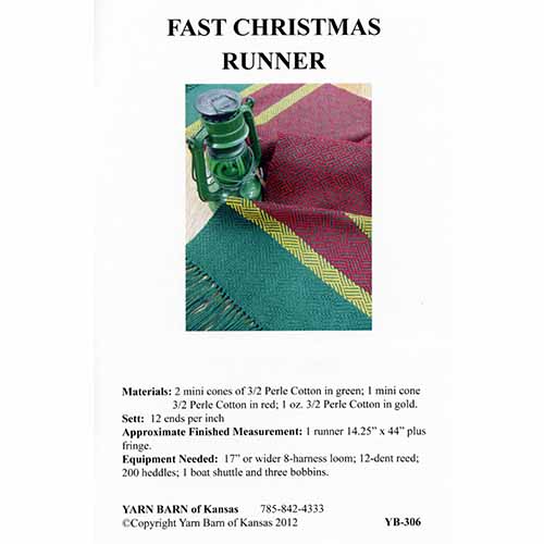 Fast Christmas Runner Pattern Leaflet
