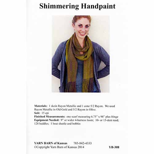 Shimmering Handpaint Pattern Leaflet