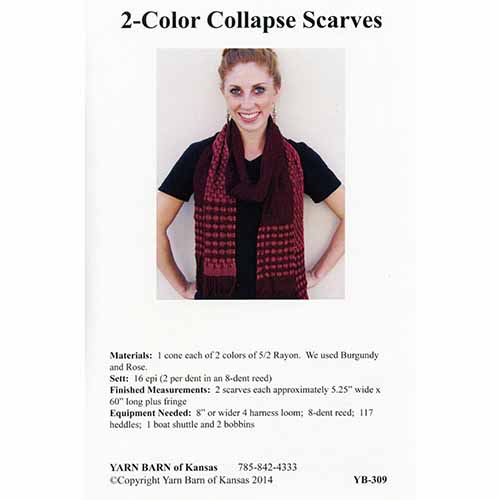 2-Color Collapse Scarves Pattern Leaflet