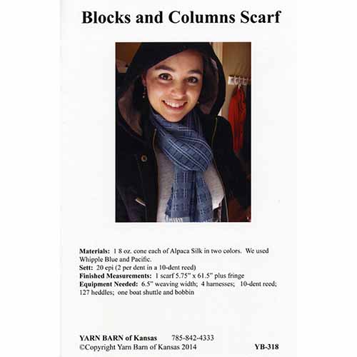Blocks and Columns Scarf Pattern Leaflet