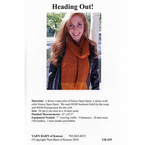 Heading Out Scarf Pattern Leaflet