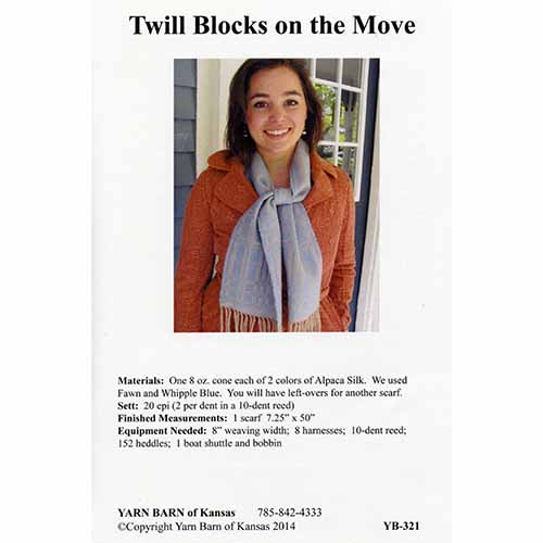 Twill Blocks Scarf Pattern Leaflet