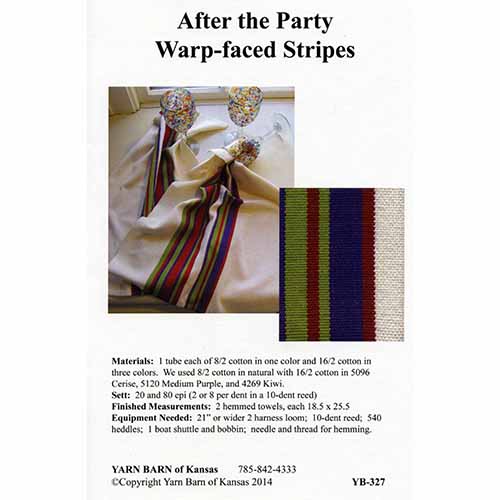 After the Party Towels Pattern Leaflet