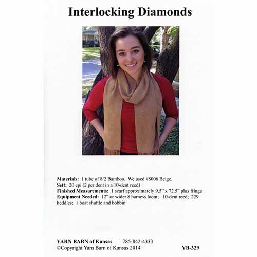 Interlocking Diamonds Scarf Pattern Leaflet