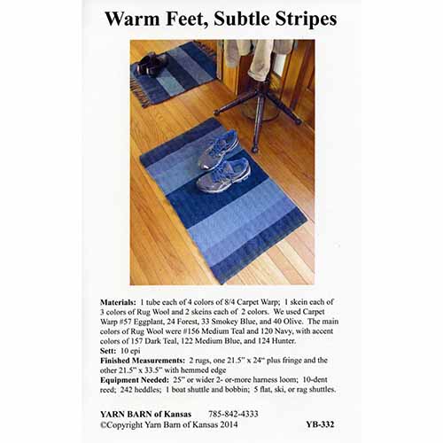 Warm Feet Rug Pattern Leaflet