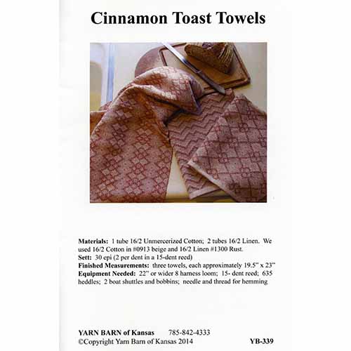 Cinnamon Toast Towels Pattern Leaflet