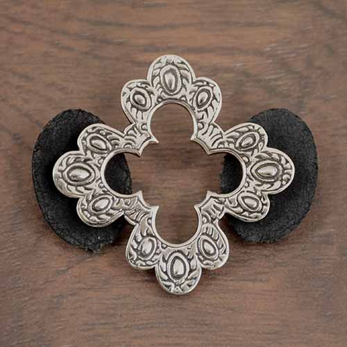 Acanthus Cross Stud Brooch
