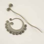 Jul Coil Shawl Pin