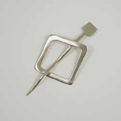 Jul Mid-Century Modern Square Shawl Pin