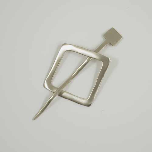 Jul Mid-Century Modern Square Shawl Pin
