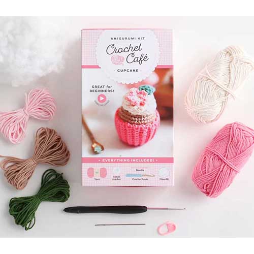 Crochet Caf Amigurumi Kit Cupcake