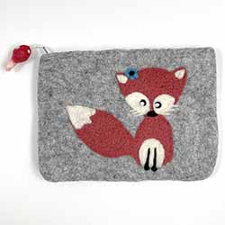 Felted Fox Notion Bag
