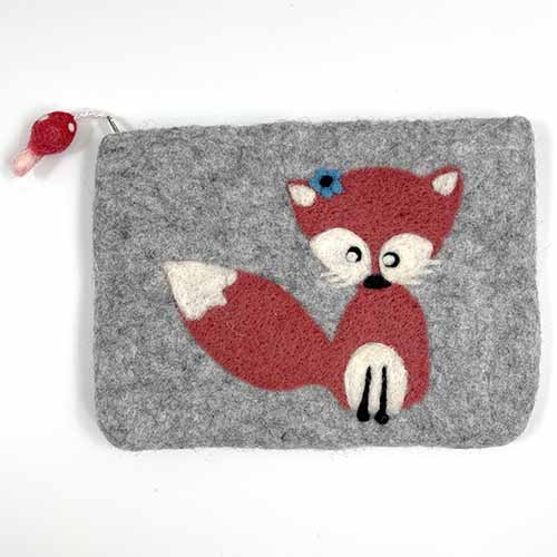 Felted Fox Notion Bag