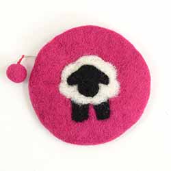 Sheepish Notions Bag, Magenta