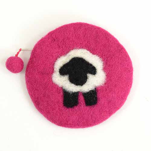 Sheepish Notions Bag, Magenta