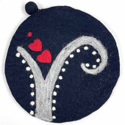 Love Blooms Round Notions Bag