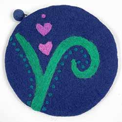 Love Blooms Round Notions Bag