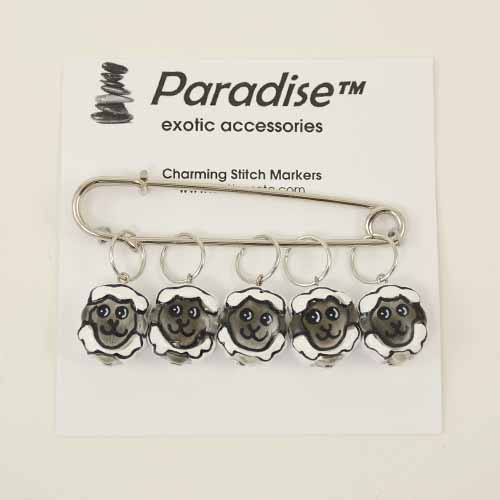 Paradise Stitch Marker Black Sheep White Sheep Yarn Barn Of Kansas