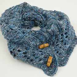 Ripple Lace Scarf in Susurro