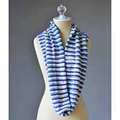Stripe Cowl in Bamboo Pop