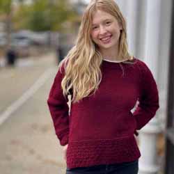 Box Top Smock in Lana Boucle