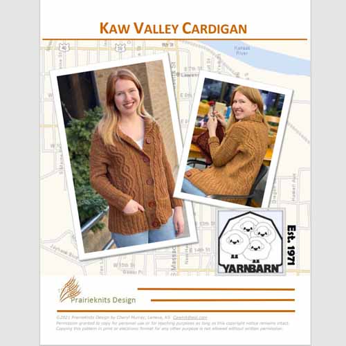 Kaw Valley Cardigan pattern