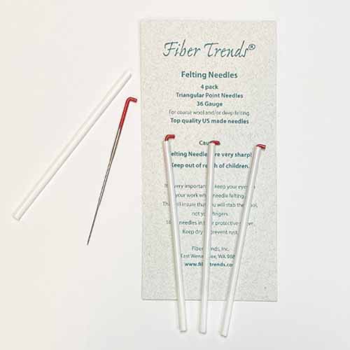 Felting Needle 36 gauge triangular tip 4pk