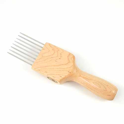 Metal Tooth Tapestry Beater/Comb - Mielke's Fiber Arts