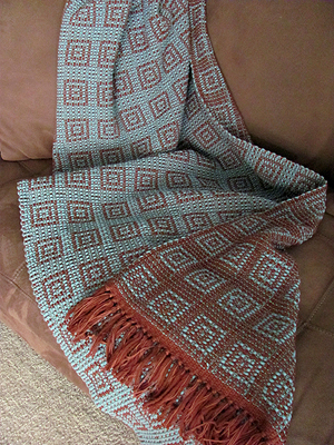 Thick Yarn- Thin Yarn Throw