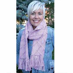 Heathered Shadows Shawl or Scarf Pattern Leaflet