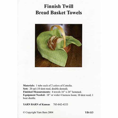 Finnish Twill Towels Pattern Leaflet