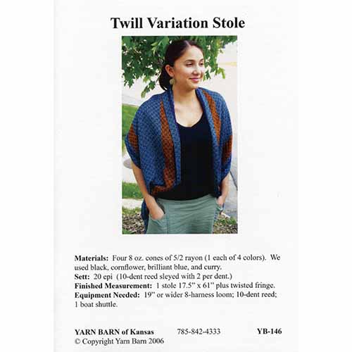 Twill Variation Stole Pattern Leaflet