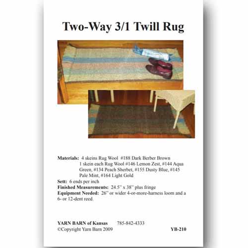 Super Fast 3/1 Twill Rug pattern