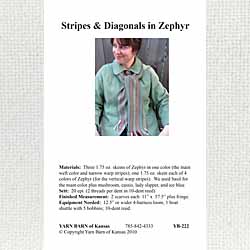 Stripes and Diagonals in Zephyr Pattern Leaflet