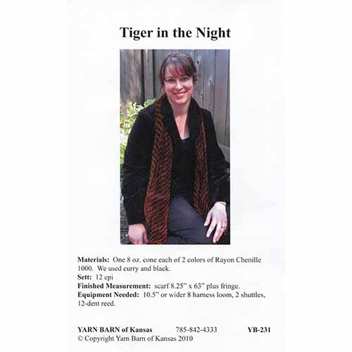 Tiger in the Night Pattern Leaflet