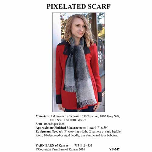 YB Pat 247 Pixelated Scarf Pattern