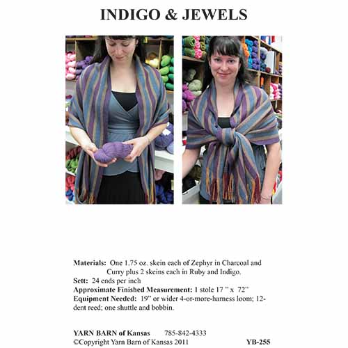 Indigo and Jewels Pattern Leaflet